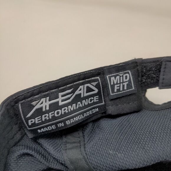 Ahead Men's Strapback Hat Medical Spa Cap Black Mid Fit Embroidered Logo - Picture 11 of 12